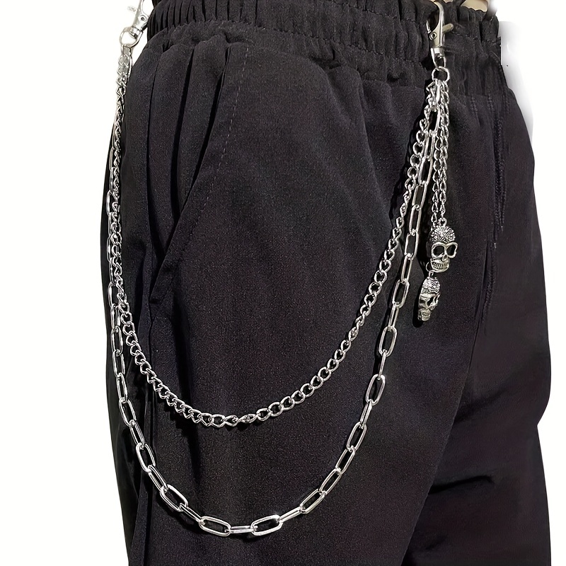 1pc Skull Chains Mens Decorative Pant Chain Jeans Waist Chains