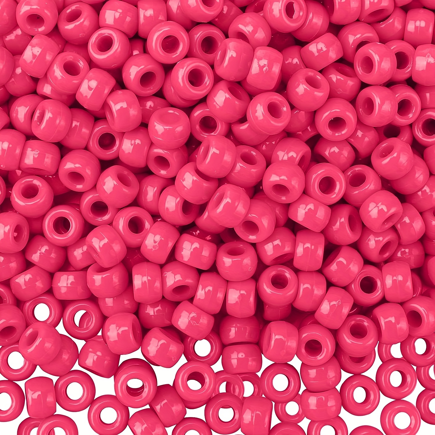 Valentine's Day Rose Red Pony Plastic Beads For - Temu