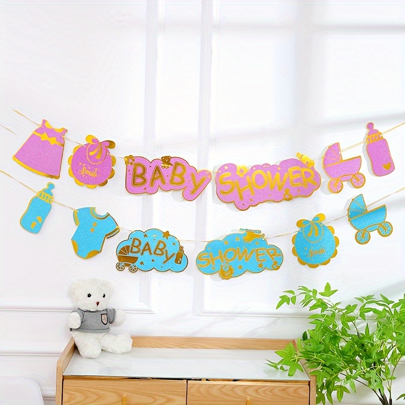 Set Striscione Decorazione Rosa It's A Girl Boy Bunting - Temu Italy