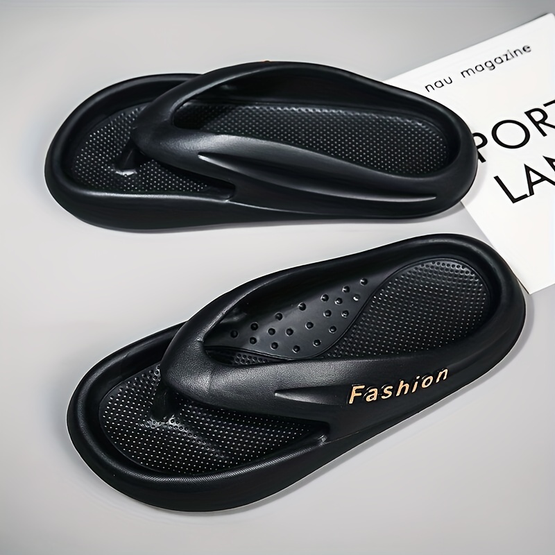 Men's Rubber Sole Flip Flops Lightweight Non slip Slippers