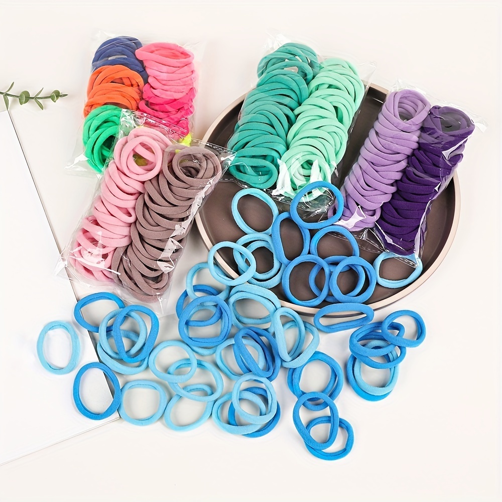 1000pcs Tiny Rubber Bands Mini Hair Ties Hair Braiding Tools Toddler Comb  2pcs Jumbo Seamless Hair Ties Ponytail Holders for Thick Hair Rubber Band