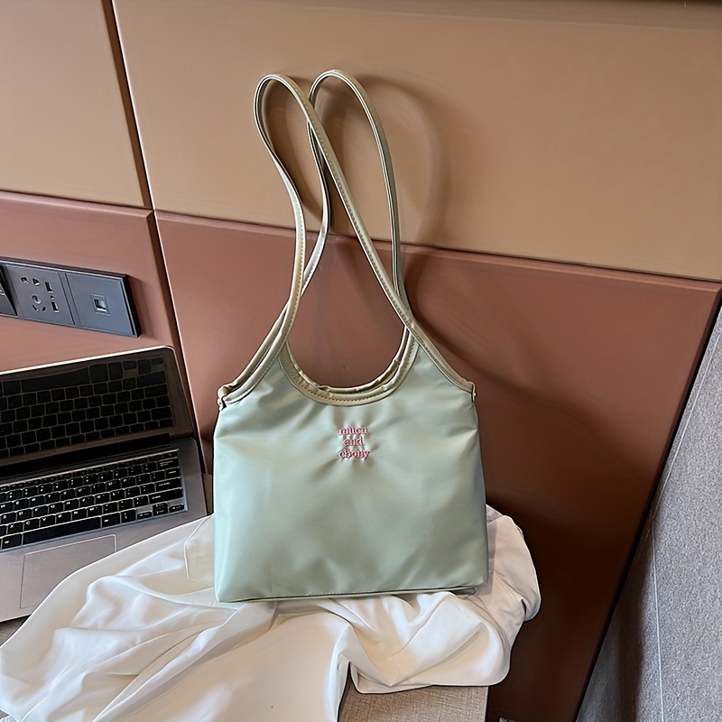 Woman Handbag Bag Tassel Letter Embroidery Casual Underarm Bag