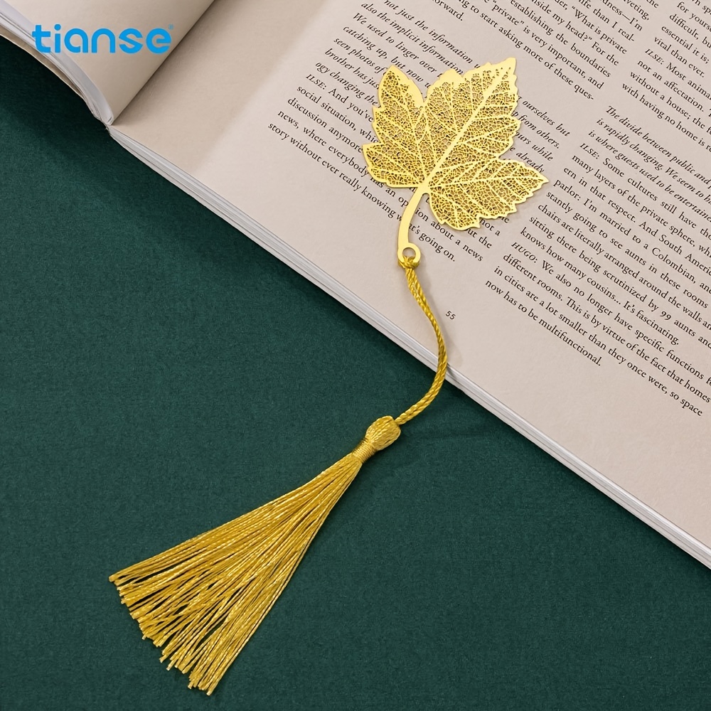 Tianse Chinese Style Bookmarks Pastoral Stye Brass Metal - Temu