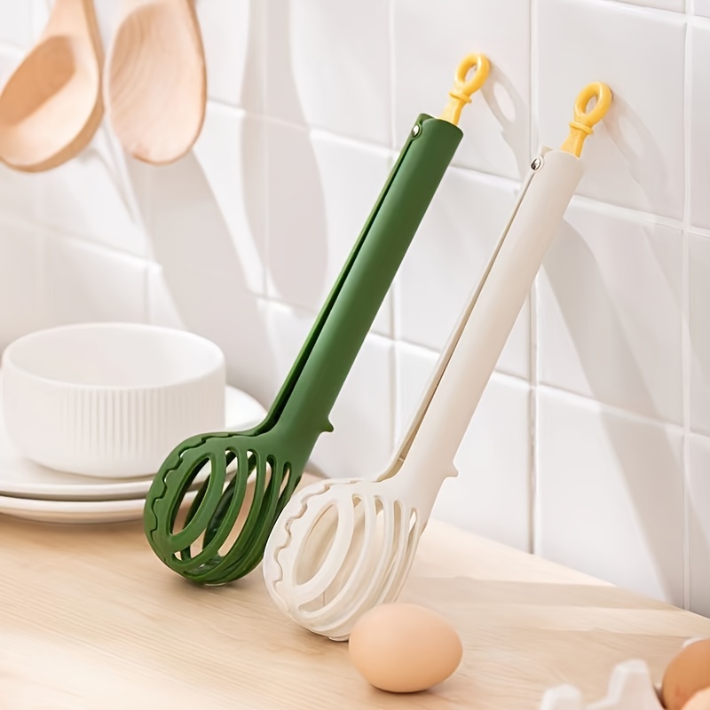 Food Tongs, Bread Tongs, Salad Tongs, Dessert Tongs, Egg Beater, Plastic  Egg Whisk, Manual Egg Beater, Multifunctional Egg Whisk, Kitchen Baking  Gadgets - Temu