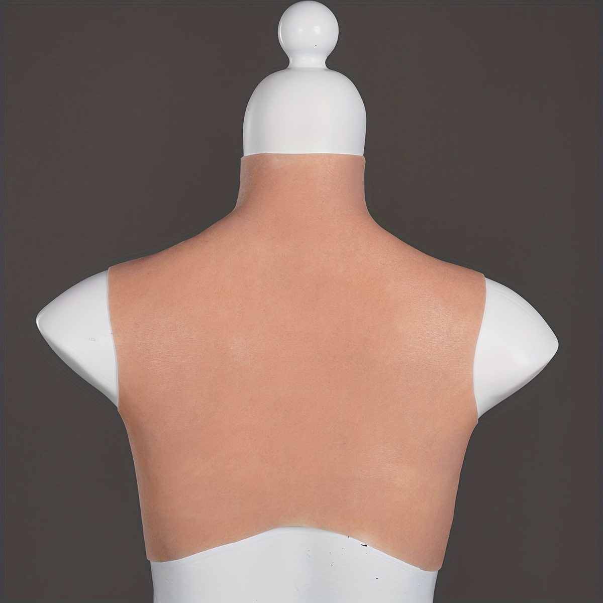1pc Men's High Neck Silicone Breast Vest C/d/e/g Cup Filler