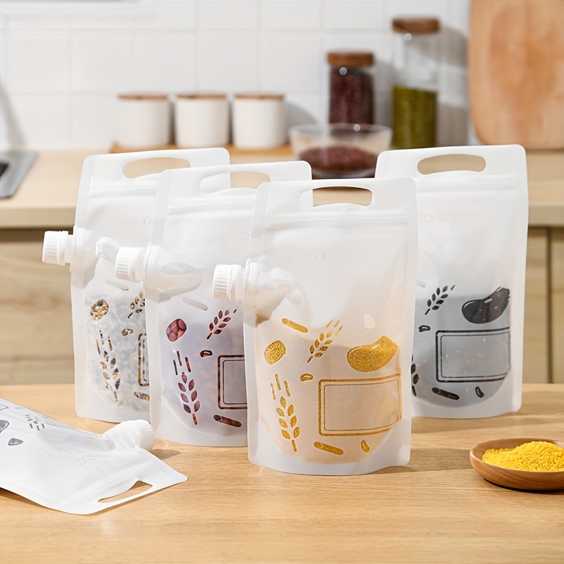 Food Storage Bag With Spout Sealed Moisture proof Hand held - Temu