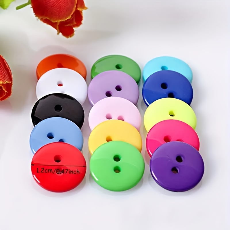 2 Holes Round Quilted Craft Plastic Diy Buttons For Sewing - Temu