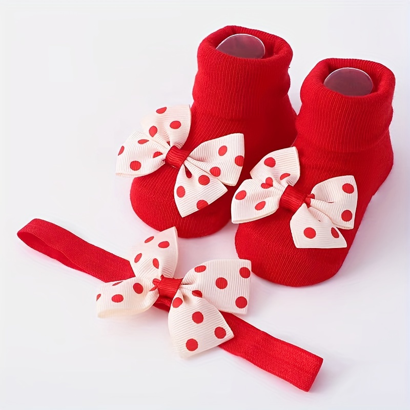 Chaussettes bébé fille à nœud