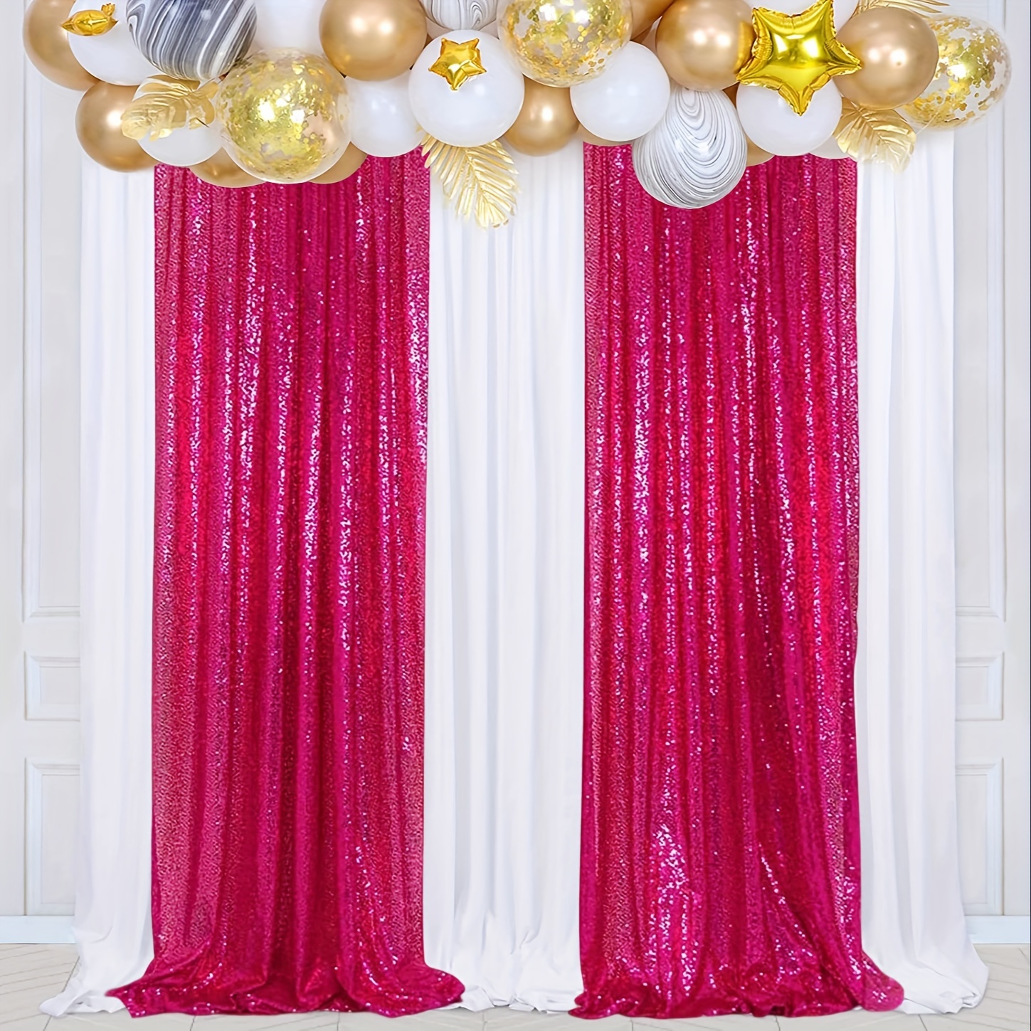 Golden Glitter Tulle Fabric Rolls Sheer Scarf Drapes With - Temu