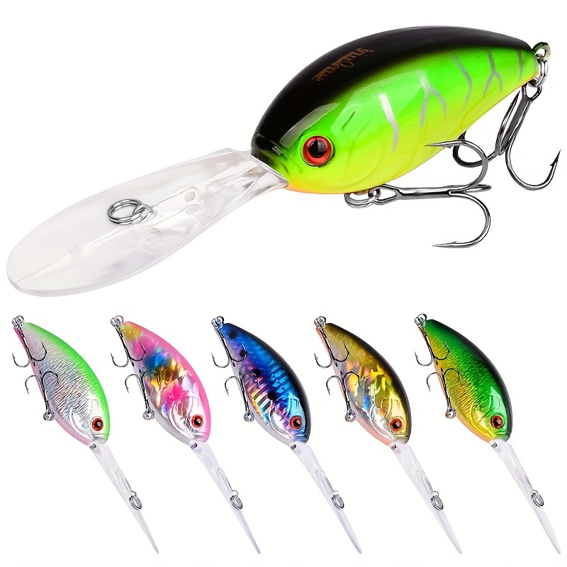 Floating Crankbait Fishing Lure Bionic Hard Bait For - Temu