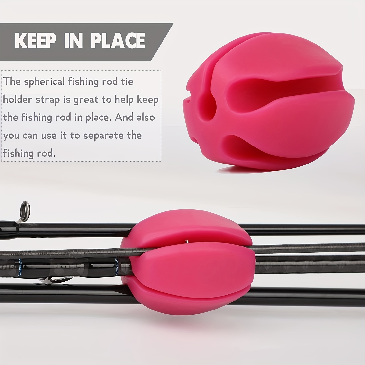 Portable Reusable Silicone Fishing Rod Holder Protector - Temu Canada