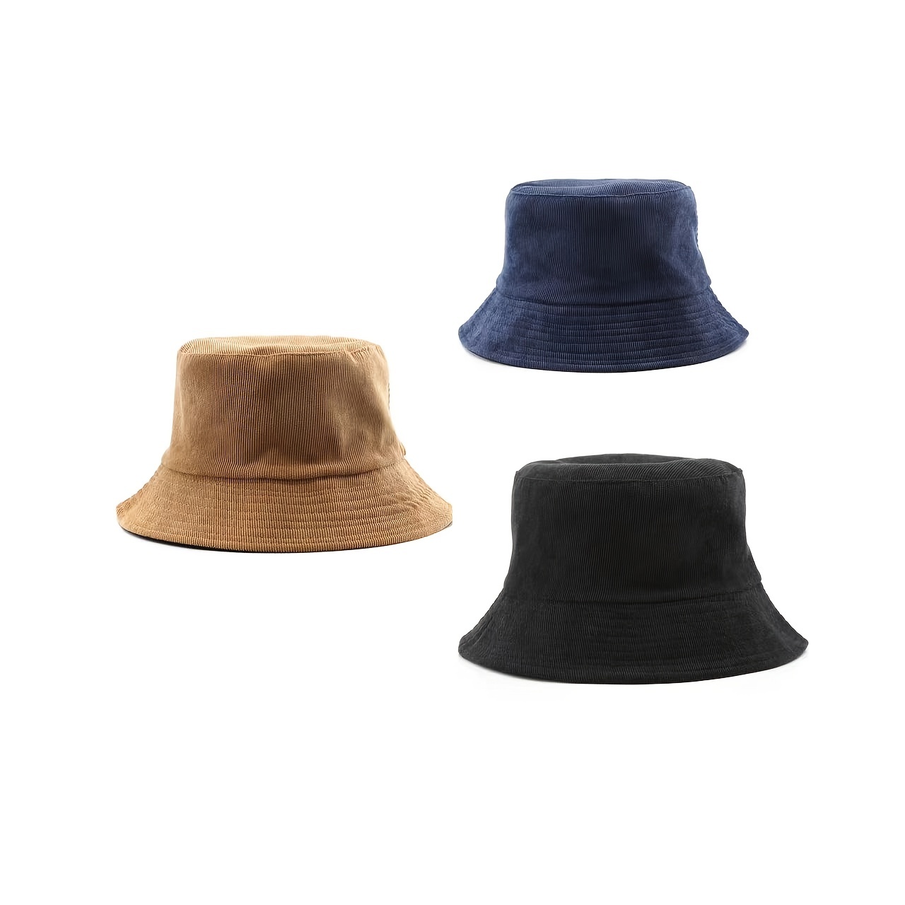 Unisex autumn winter suede bucket hat women solid fashion fishing