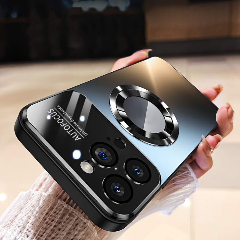  MXX Funda compatible con iPhone 14 Pro Max, con pantalla de  vidrio templado, protector de lente de cámara de 3 capas de alta  resistencia, a prueba de golpes, a prueba de