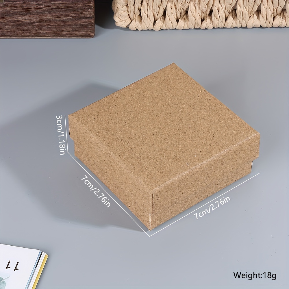 Kraft Paper Cardboard Box, Kraft Paper Jewelry Box