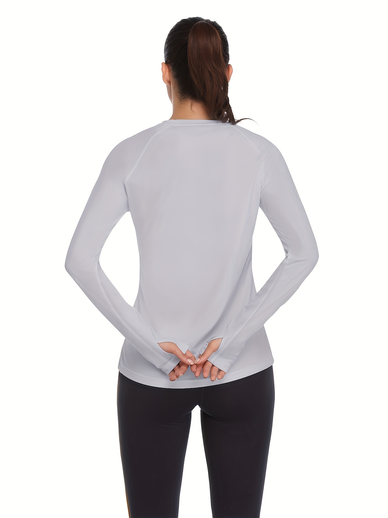 Womens Upf 50 Sun Protection Long Sleeve Outdoor T Shirt Running Athletic Top  Womens Activewear - Sports & Outdoors - Temu