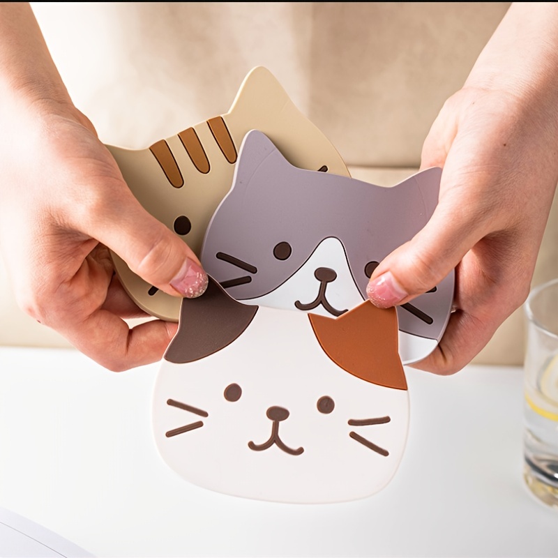 Cat Butt Coaster Tea Coffee Cup Coaster Placemats Durable - Temu