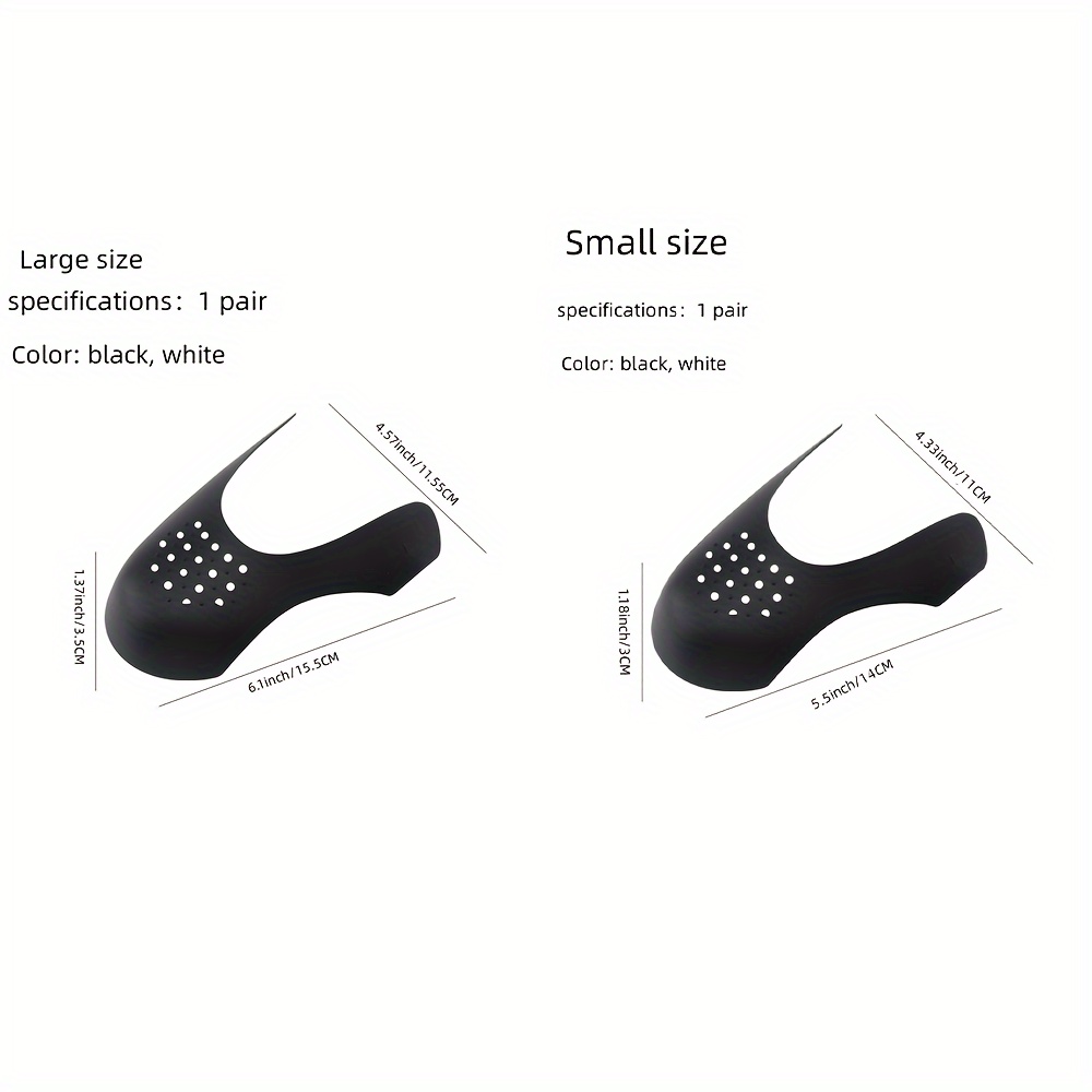 4 paires de protecteurs de plis de chaussures anti-pli (adaptés aux hommes)  / couvre-chaussures / protecteurs anti-plis / prévention des plis et des  bosses dans les chaussures de sport - Sof