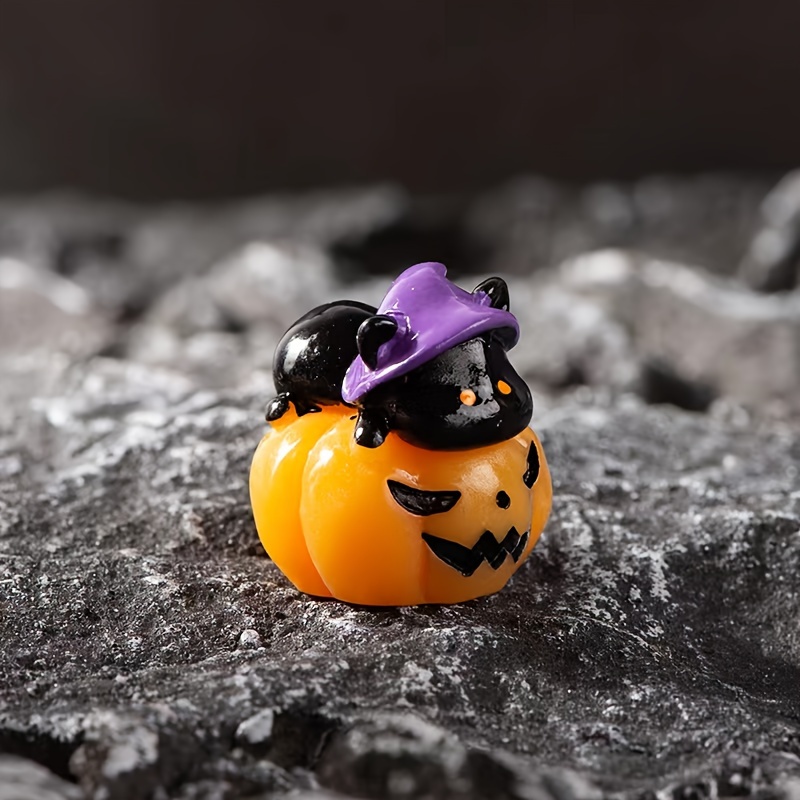 Décorations De Maison De Poupée D'Halloween, Têtes De Citrouille, Tas De  Crânes Fantômes, Panneaux De Signalisation - Temu France