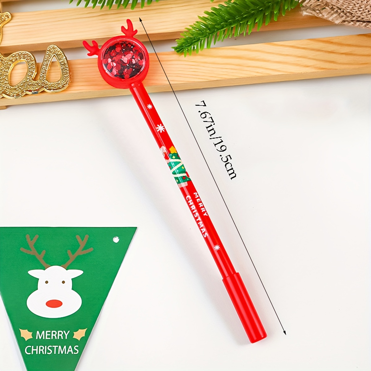 4pcs Christmas Pens Elk Ink Pens Animal Pens Gel Pens For Kids