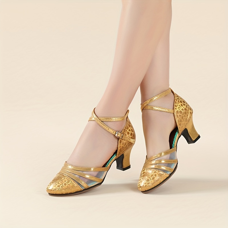 Zapatos Baile Latino Elegantes Mujer Zapatos Baile Modernos - Temu Mexico