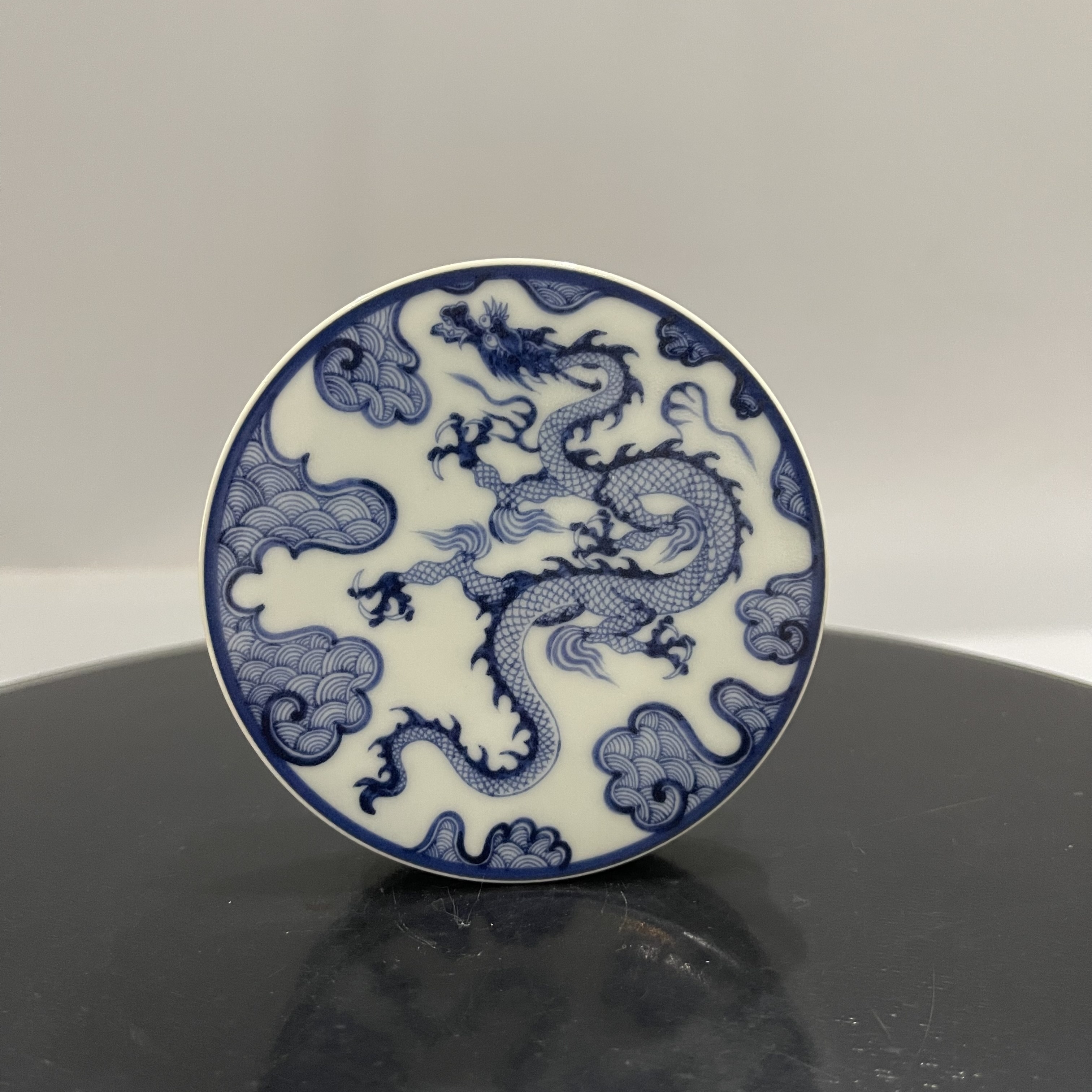 Ceramic Tea Set Coasters Blue And White Porcelain Chinese - Temu