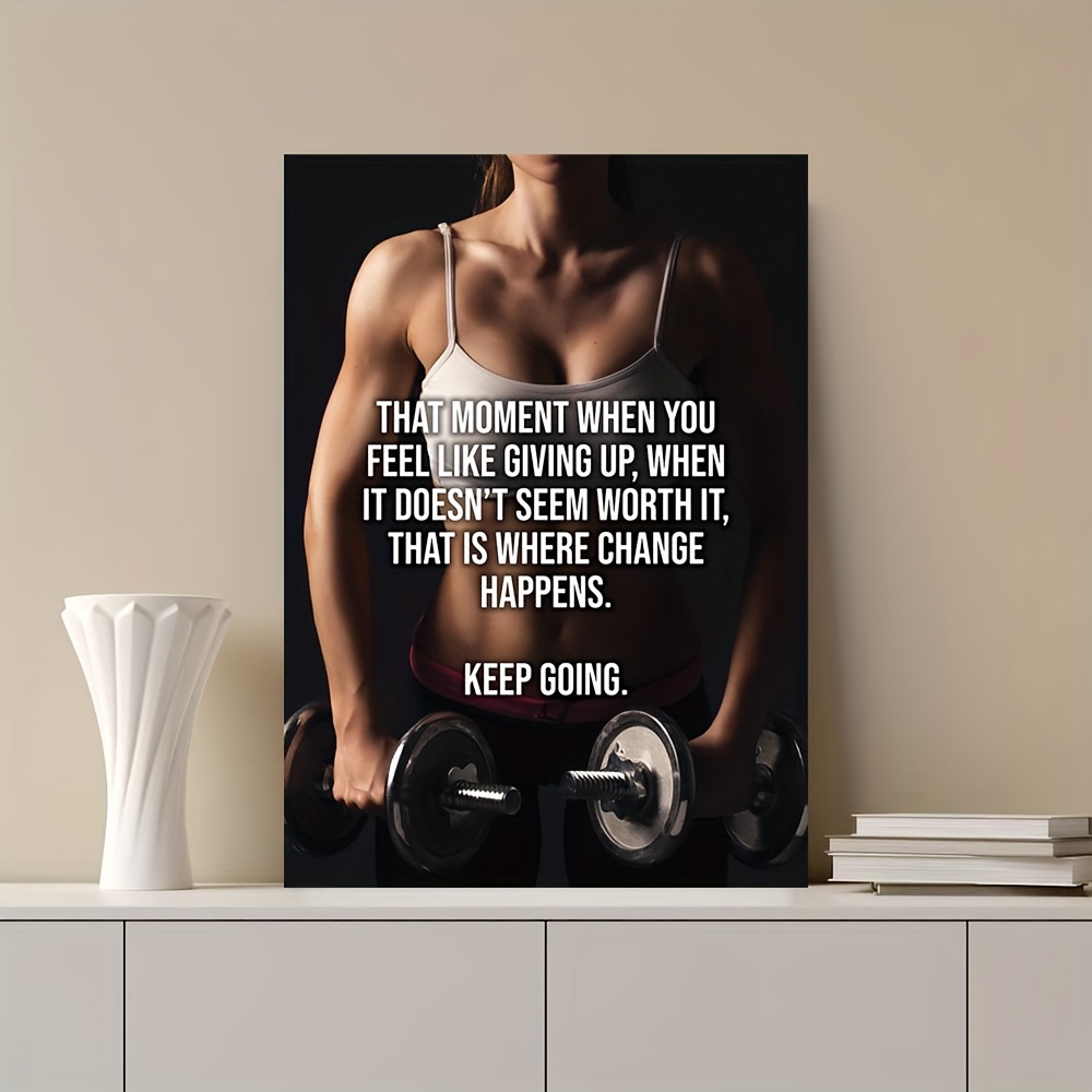 Unframed Canvas Poster Modern Art Inspirational Fitness - Temu