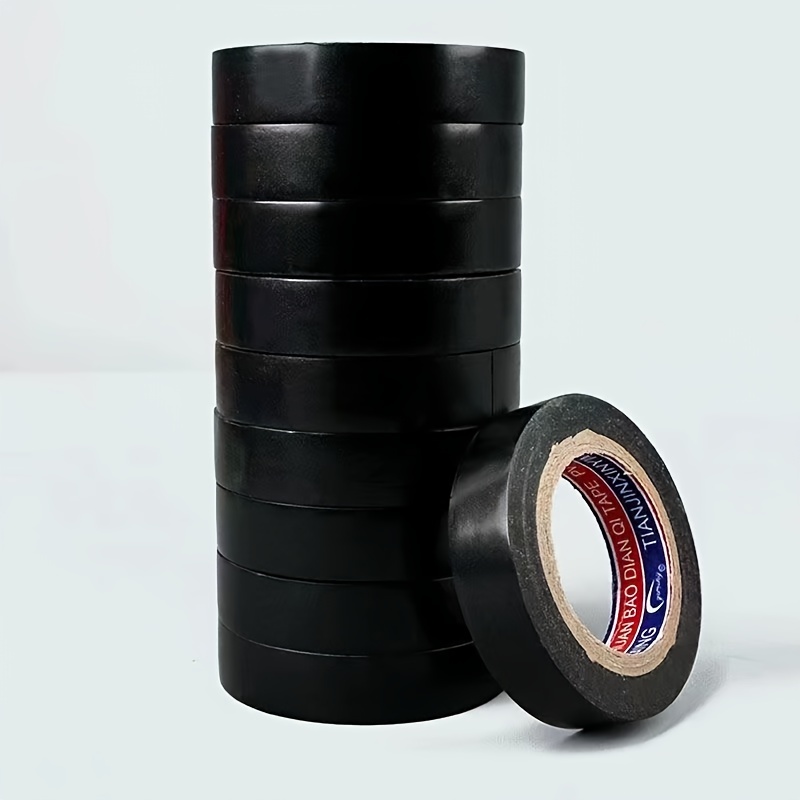 

Super Adhesive Insulated Electrical Tape Pvc Electrical Flame Retardant High Temperature Resistant Black For Workshop Use