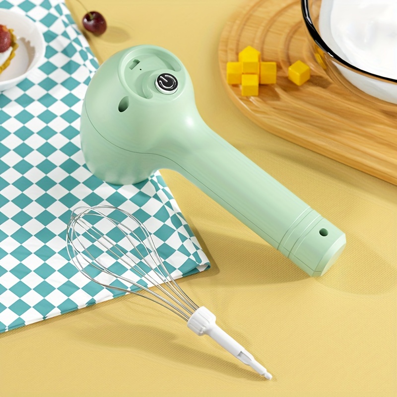 Handheld Electric Egg Beater With Base, Household Egg Beater, Small Cream  Cake Baking Mixer - Temu