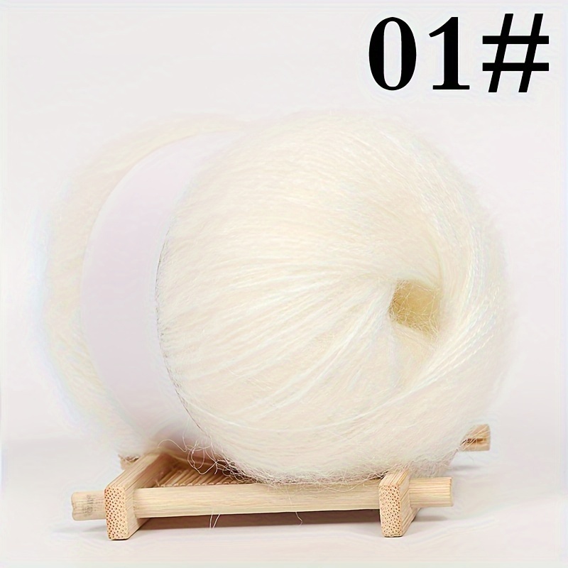 Mohair Wool Hand Knitted Soft Warm Wool Yarn For Diy - Temu