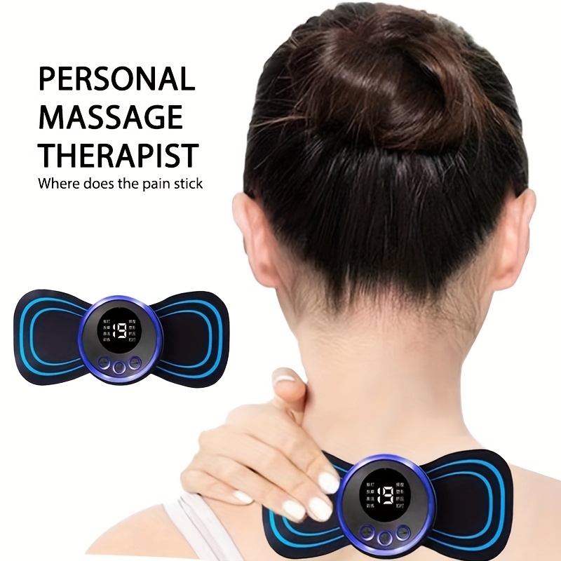 Neck Pulse Massage Patch Ems Electric Therapy Mini Massager Shoulder & Neck  Intelligent Electric Neck Massager