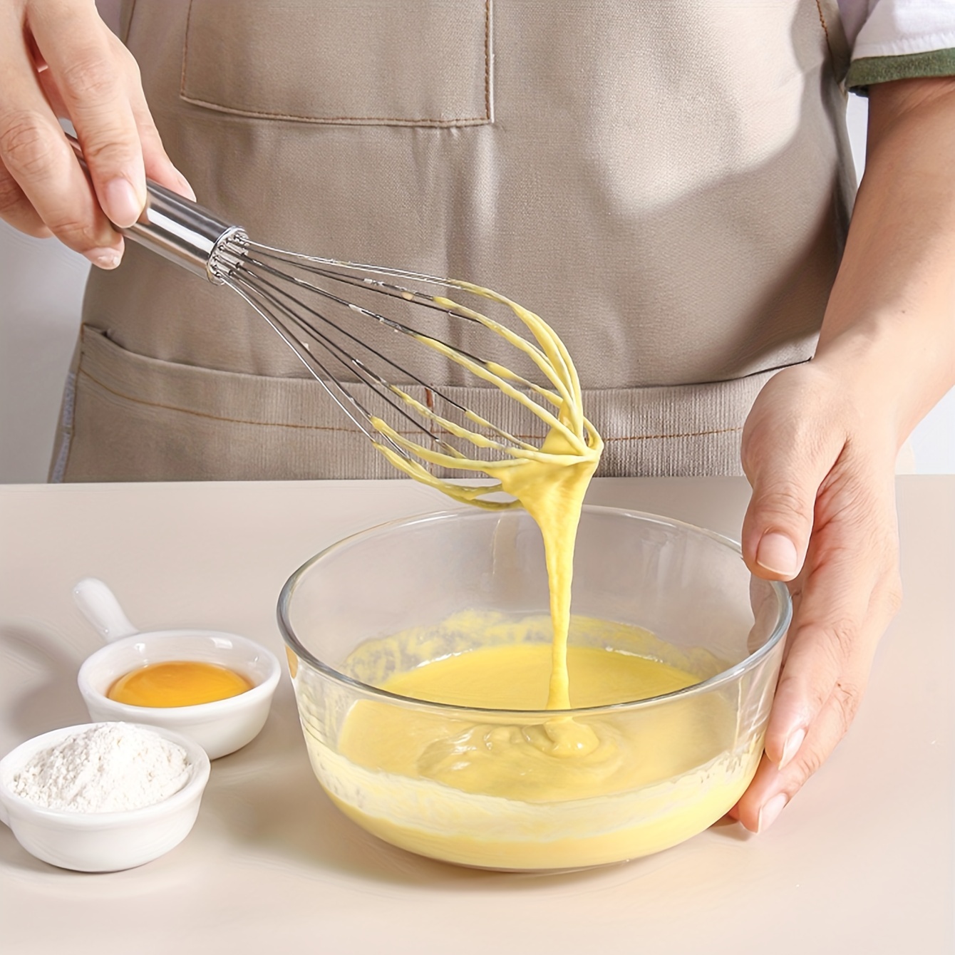 Stainless Steel Mini Egg Beater Kitchen Household Hand-held Cream Egg Whisk  Whisk Baking Tool - Temu