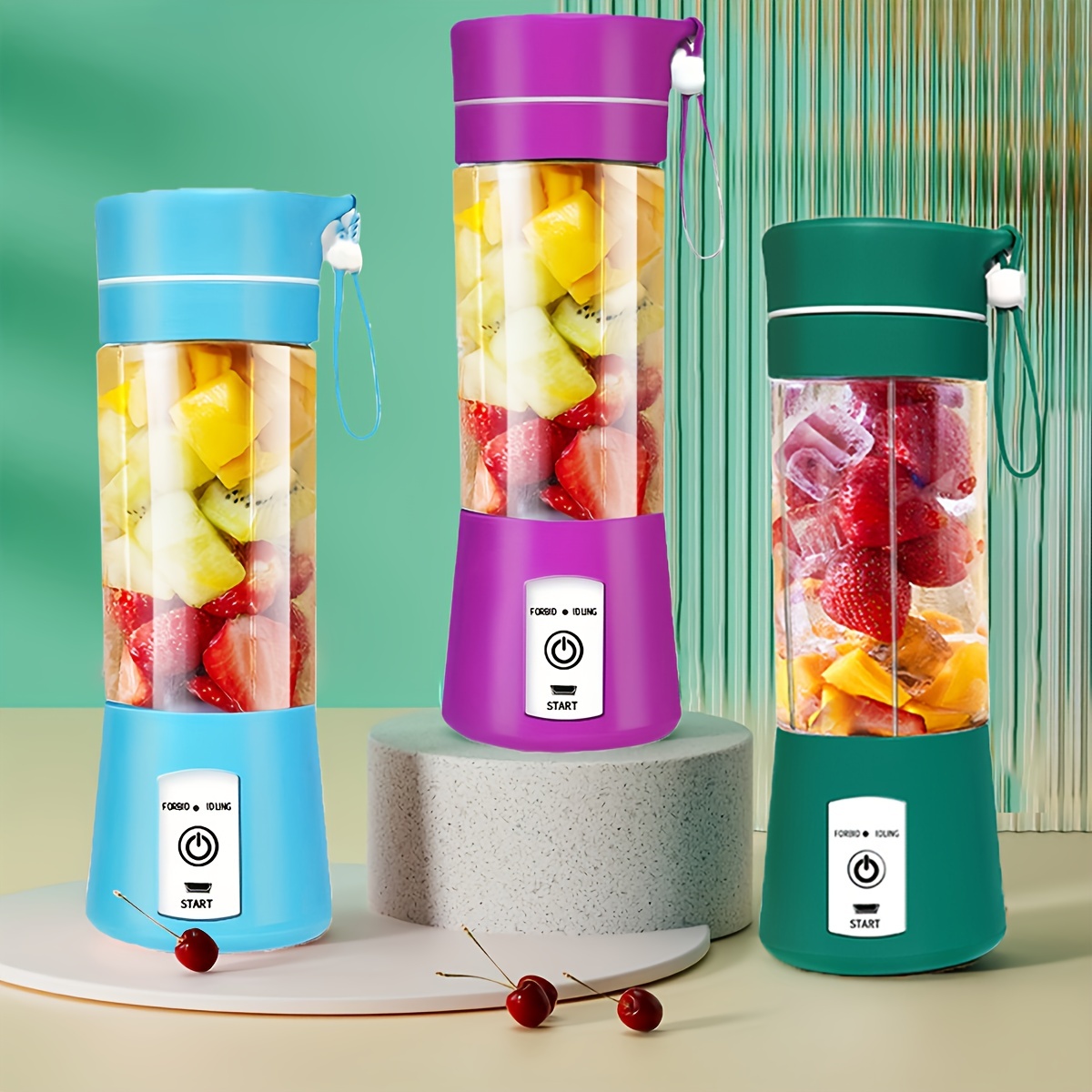 Small Portable Electric Juicer Cup With 6 Steel Knives Enjoy - Temu