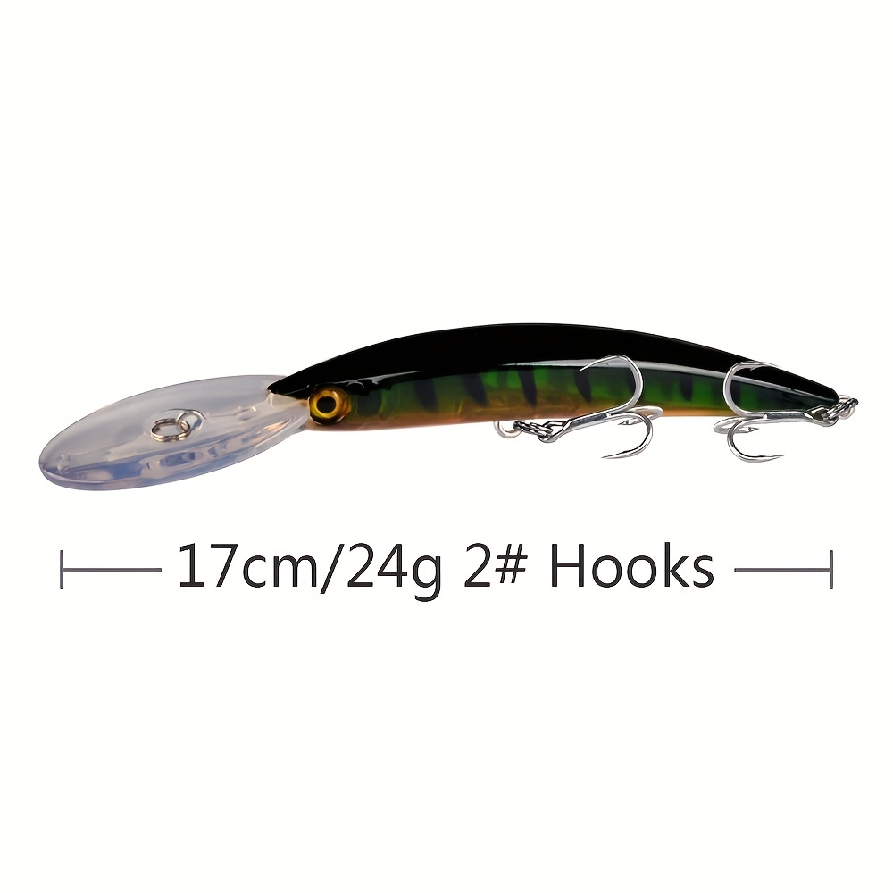 1pc Big Floating Minnow Fishing Lure 17cm/6.69in 24g Artificial