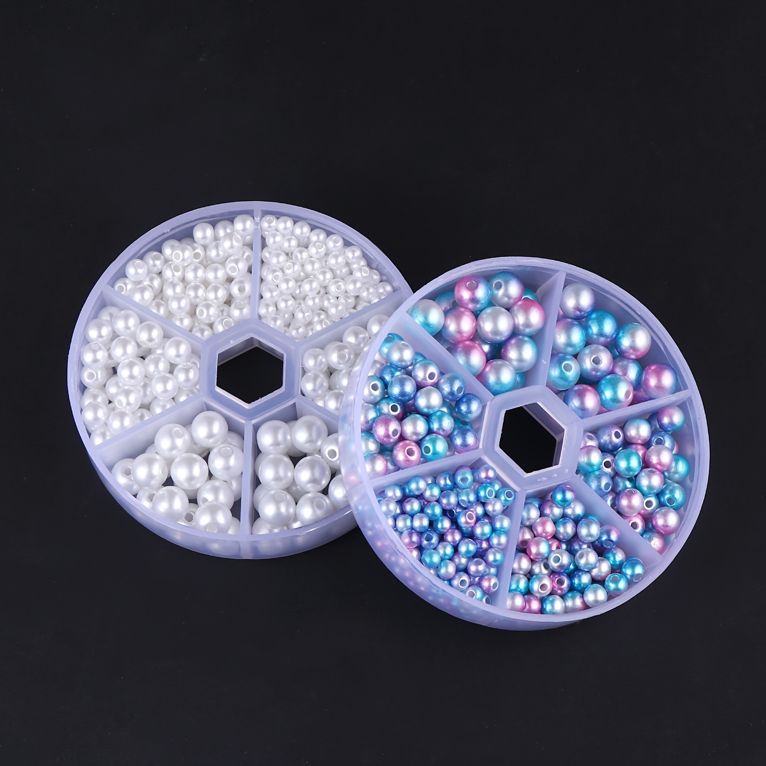 340pcs Round Pearl Beads for DIY Jewelry Making