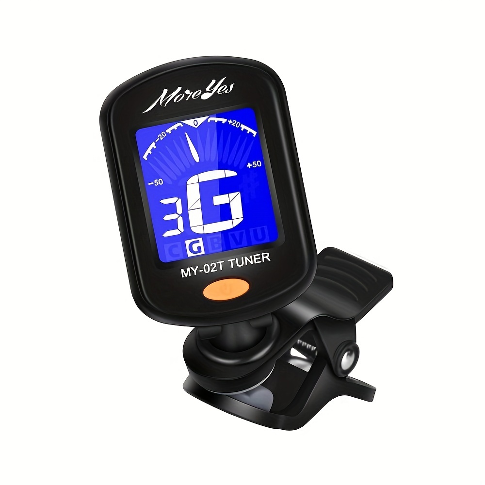 

Guitar Tuner With 360° Rotate For Guitar, Violin, Chromatic, Ukulele, Bass Easy To Read With Lcd Display