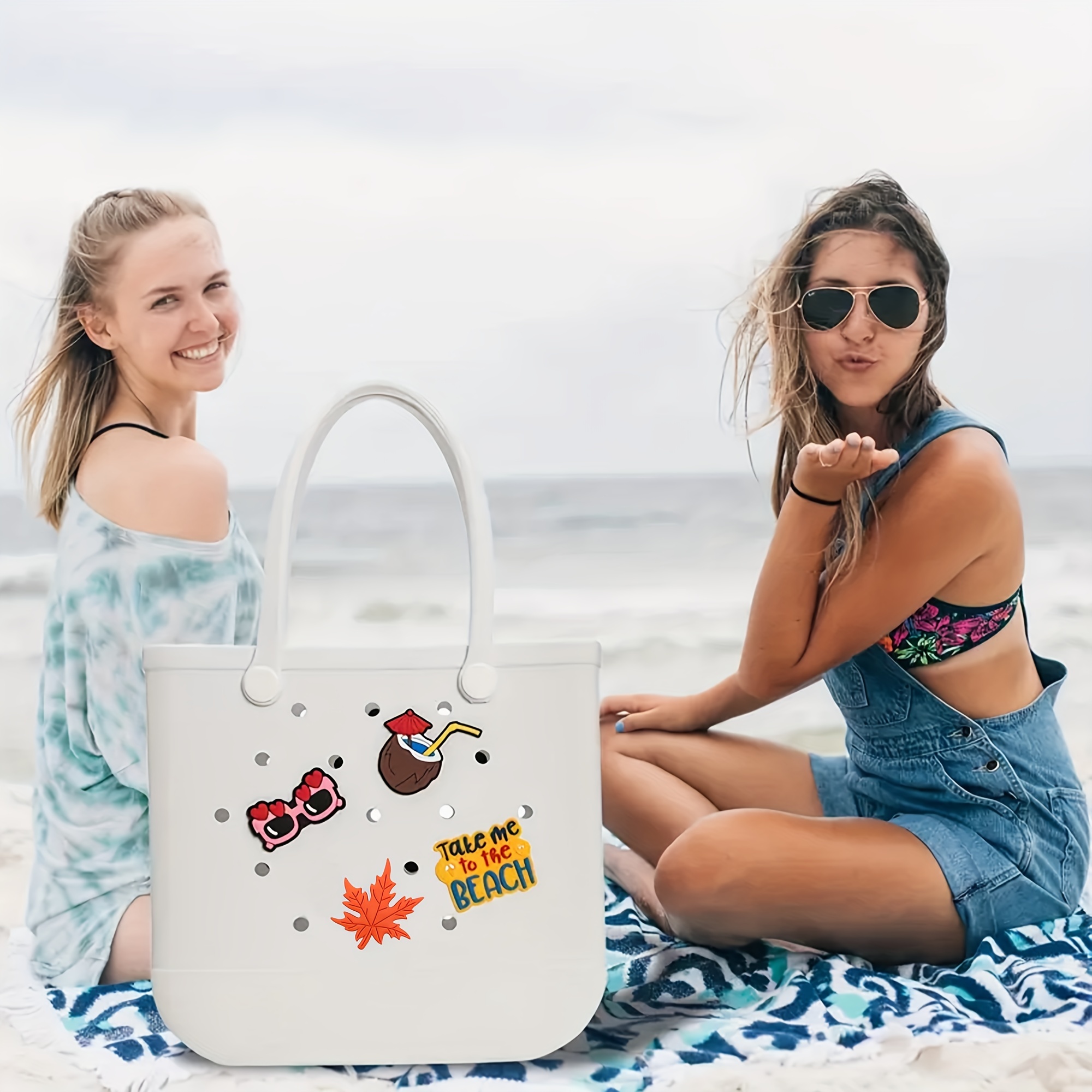 Eva Summer Beach Tote Bag Accessories Waterproof Silicone - Temu