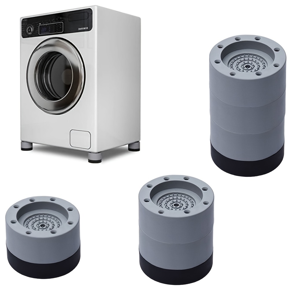 Conjunto de 4 almohadillas de goma antivibración: cancelación de choque y  ruido para lavadoras y secadoras - ¡Reduce el ruido y protege los pisos!