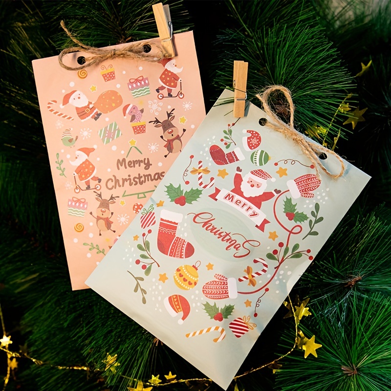 Calendrier de l'Avent, 24 sacs cadeaux de Noël, pochette de Noël