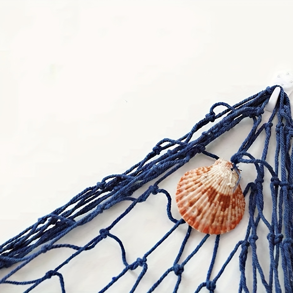 Natural Fish Net Shells Cotton Fishnet Wall Hanging Fishnet - Temu