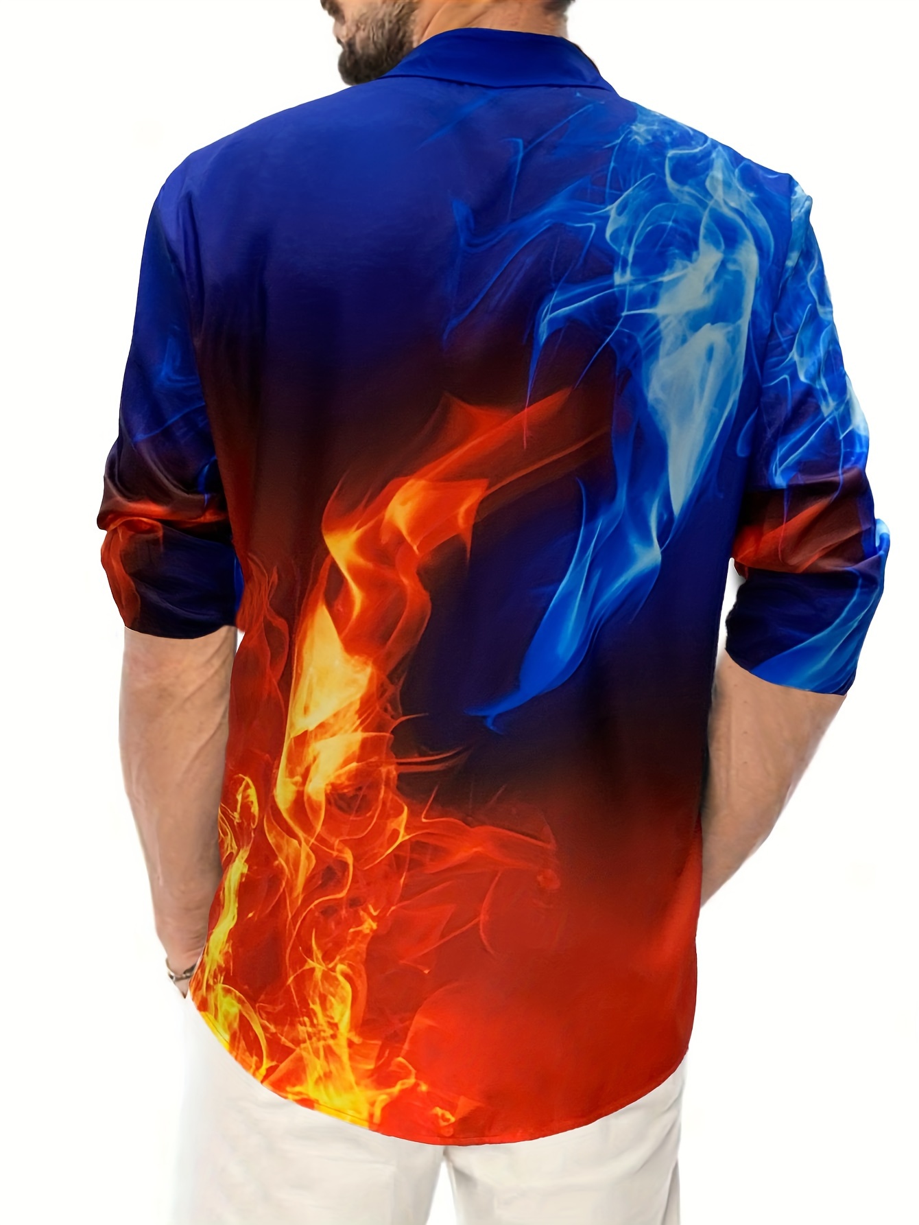 Plus size flame store shirt