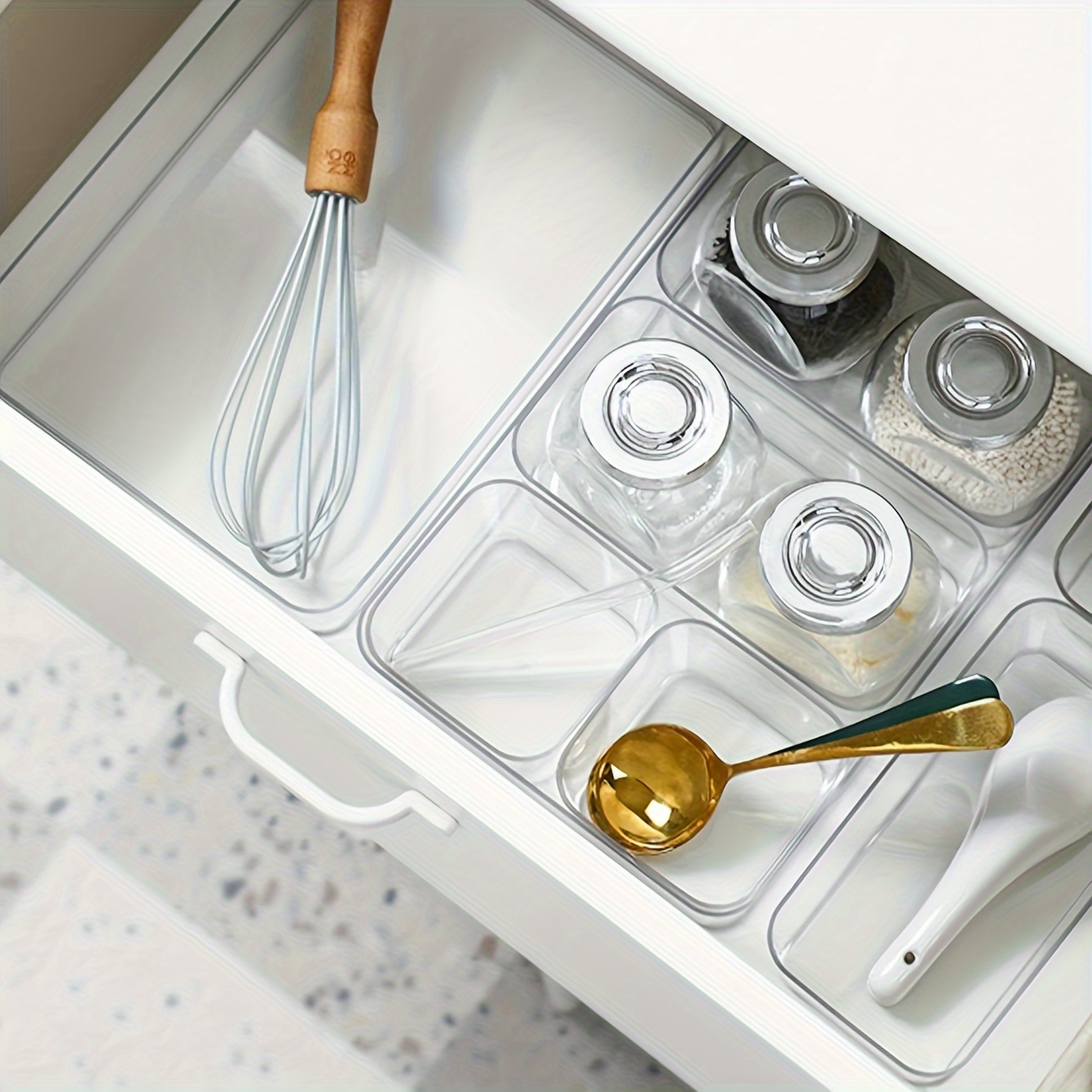 Kitchen Drawer Divider Tableware Storage Box Home Cabinet Built-in