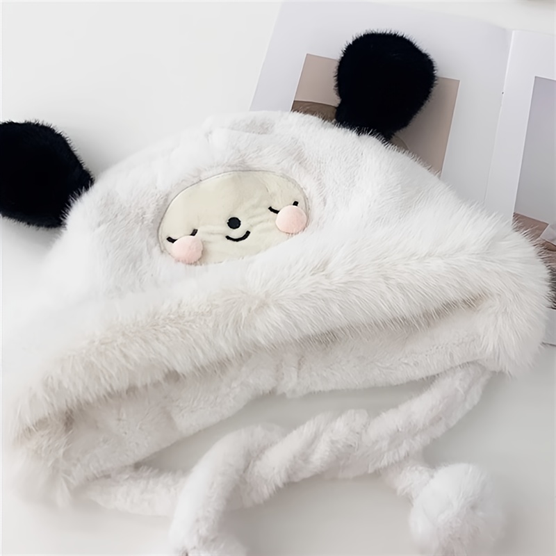 Acheter Panda motif chapeau femmes hiver chaud en peluche épais