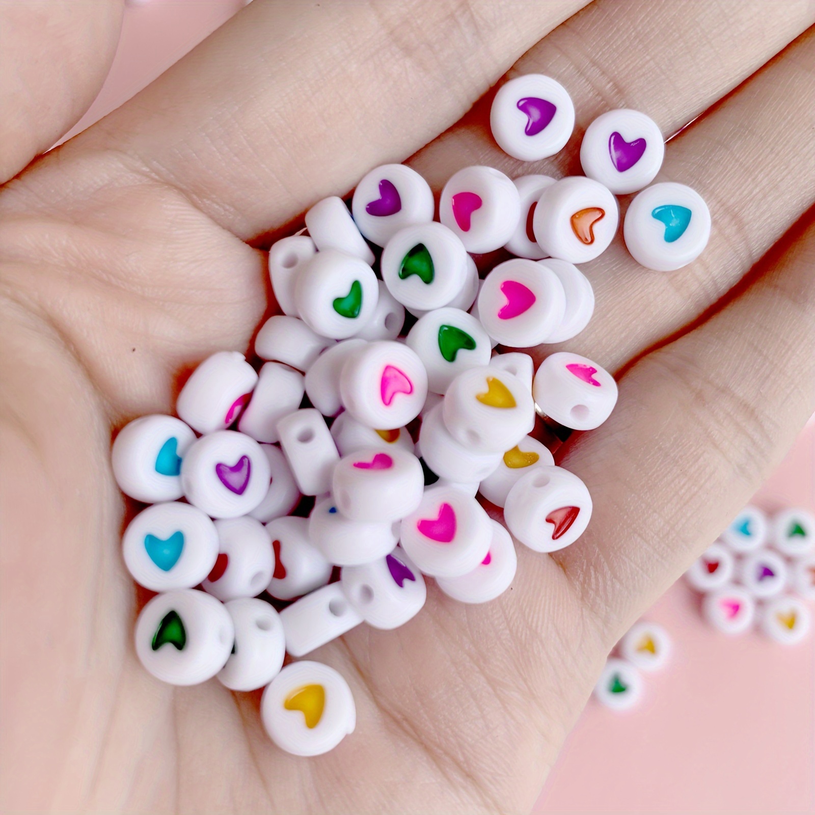 Peach Heart / Letter Beads Acrylic Flat Round Random Mixed Color Beads For  Jewelry Making Diy Fashion Bracelet Necklace Small Business Supplies - Temu  Australia