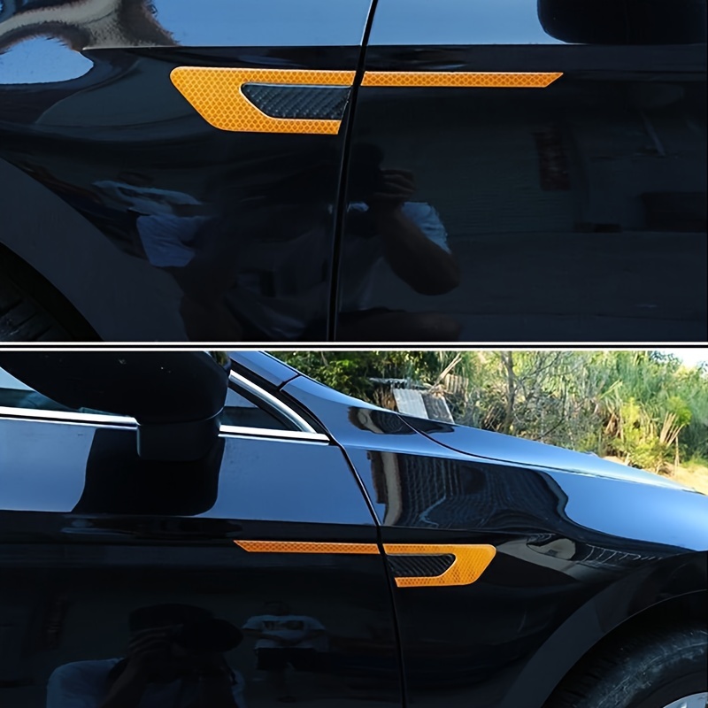 Reflective Strip Car Rearview Mirror Anti collision Warning - Temu