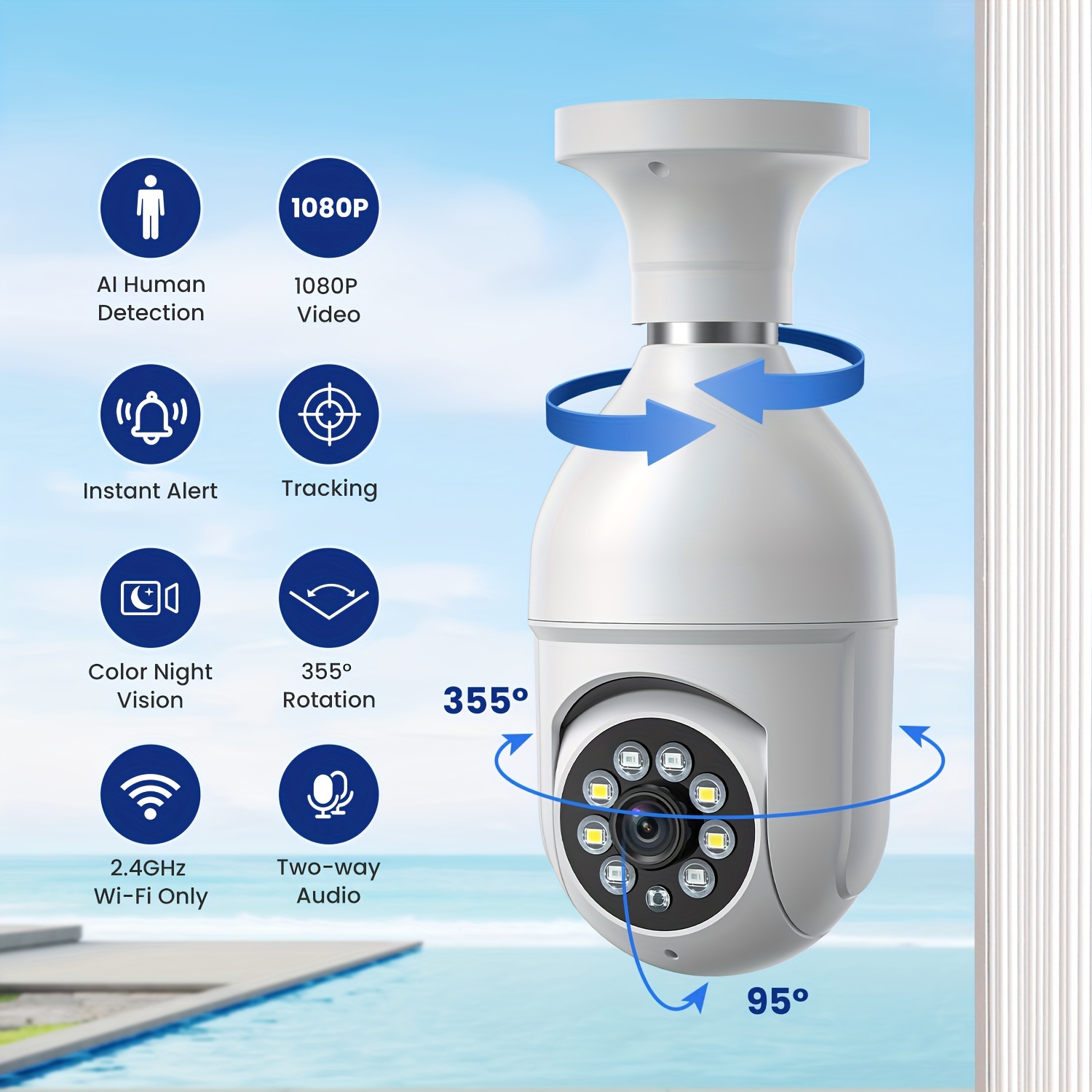 Camara De Seguridad Sin Wifi - Temu