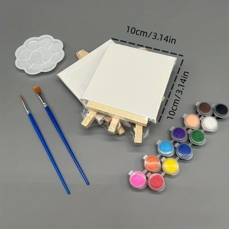 2 Sets canvas painting boards of Decorative Drawing Frame Small Painting  Easel