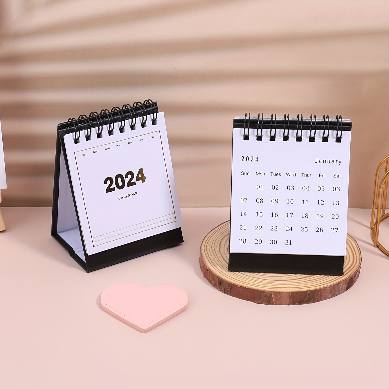 Calendrier de bureau Miniature, calendrier de Table 2024, Mini