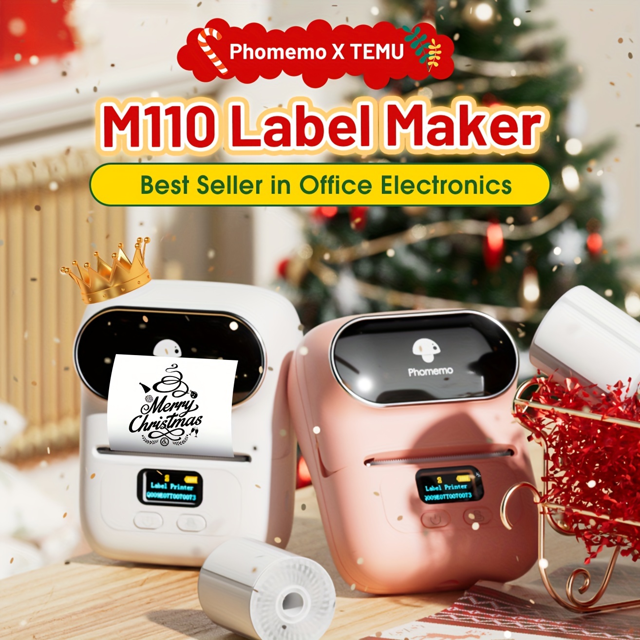 M110 Thermal Label Makers Portable Wireless Thermal Label - Temu