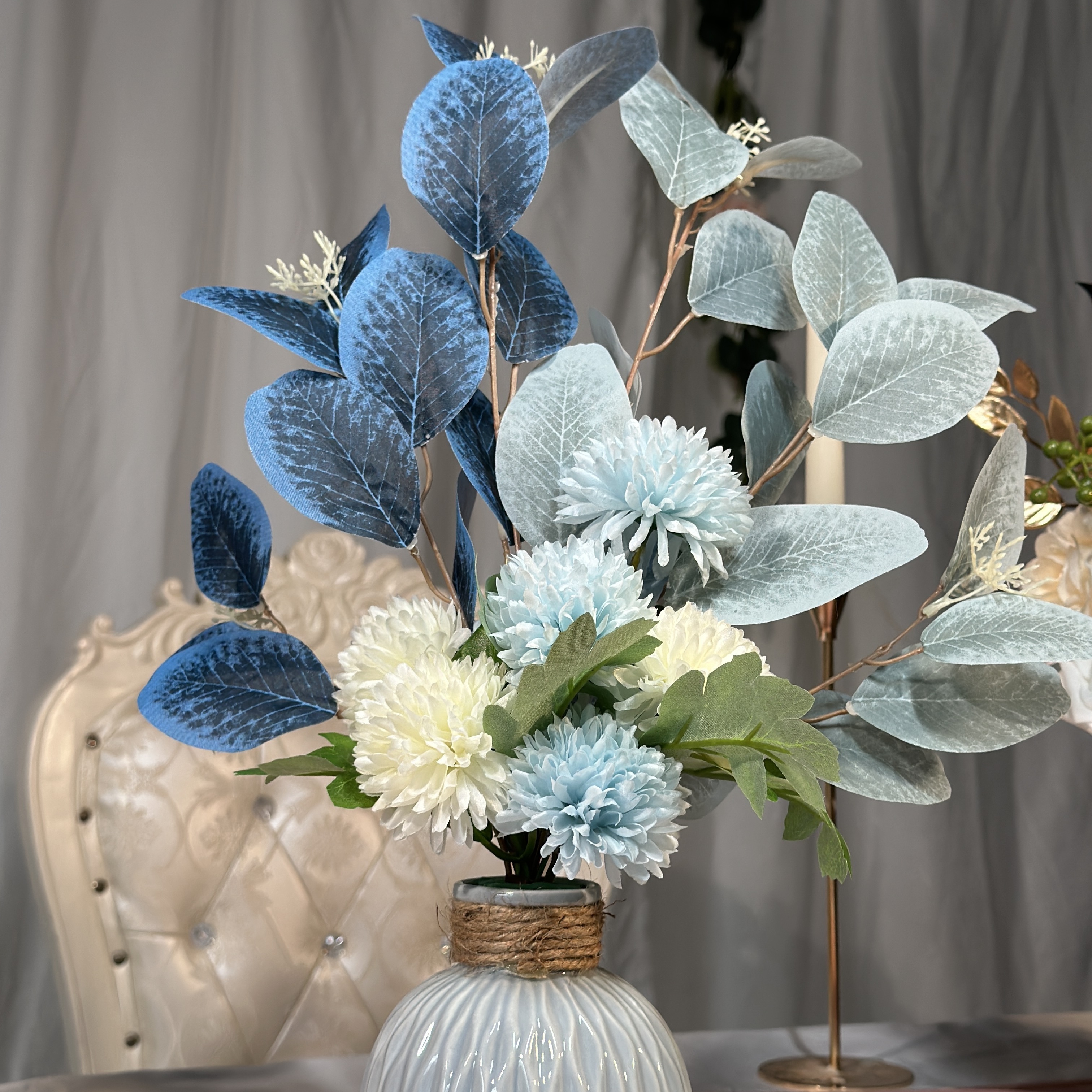 Artificial Fake Flowers Plants Silk Flower Arrangements - Temu