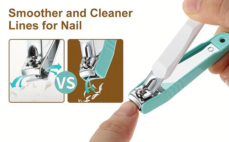 Nail Clipper Set With Nail Catcher Nail File Super Sharp - Temu